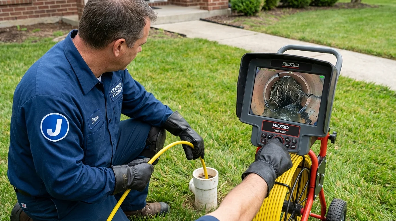 Sewer camera inspection being performed by Johns Plumbing LLC in Chualar